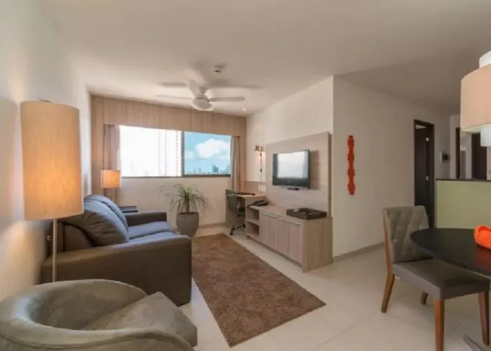 NOB1804 Excelente Flat em Boa Viagem com 2 quartos